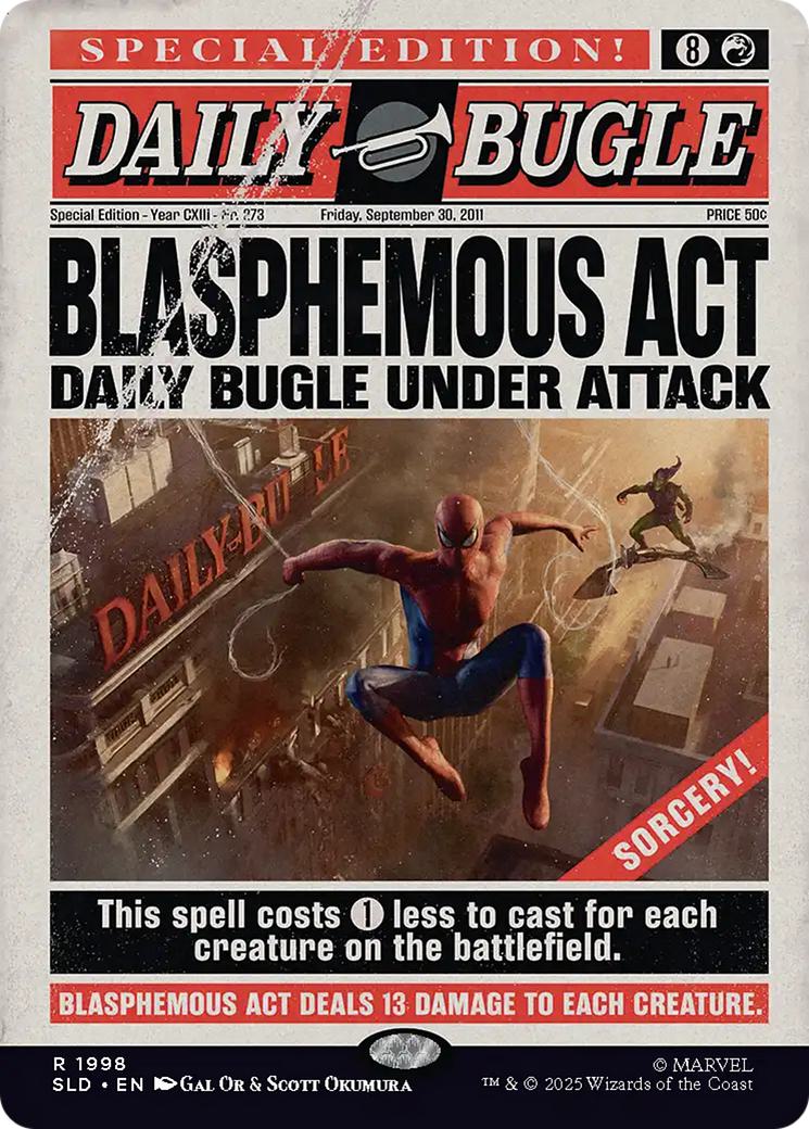 Blasphemous Act [1998] [Borderless] [Spider-Man: Daily Bugle] [Secret Lair Drop] [Non-Foil]