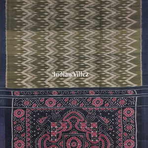 Mehendi Green Gopalpur Tussar Silk Saree