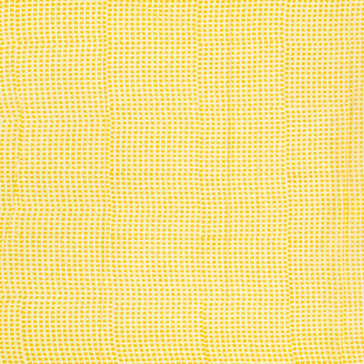 Light Yellow Woven Jaipur Cotton Saree With Mustard Printed Floral Motifs