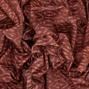 Dusty Pink Handwoven Orissa Cotton Saree With Tie & Dye Floral Motifs