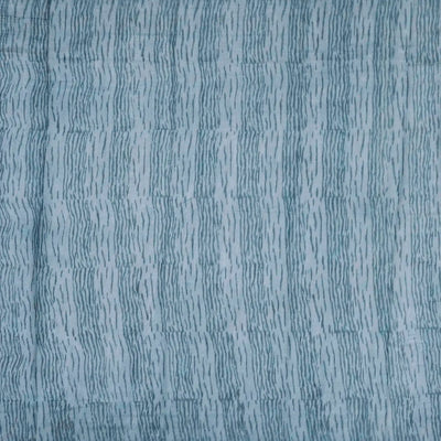 Steel Blue Woven Chanderi Cotton Saree Printed With Annam Motifs