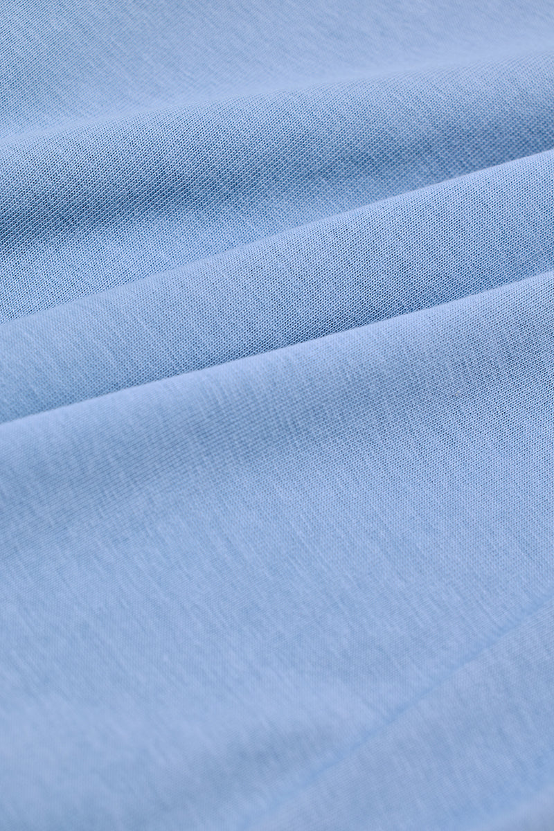 Shine Rejoice Vibe Light Blue Oversized T-Shirt
