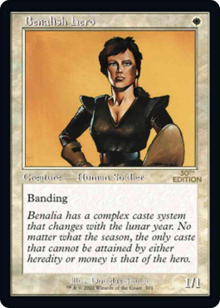 Benalish Hero [301] [Retro Frame] [30th Anniversary Edition] [Non-Foil]
