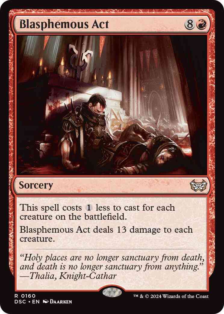 Blasphemous Act [160] [Duskmourn: House of Horror: Commander] [Non-Foil]