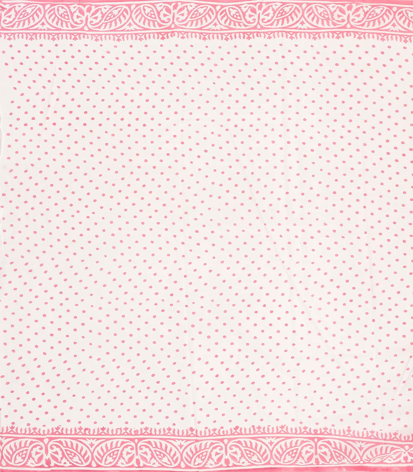 Baby Pink Woven Jaipur Cotton Saree Printed With Floral Motifs