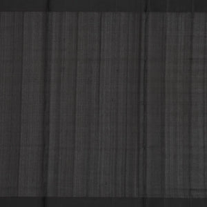 Hot Pink Handloom Kora Silk Saree With Beldari Stripes & Black Border