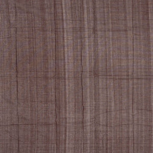 Dark Brown Handloom Kanchi Cotton Saree With Raindrop Buttas