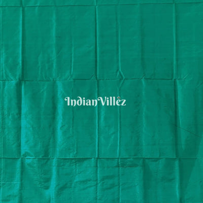 Wine Pine Green Lotus & Kalas Sambalpuri Silk Saree with Fish Motif in Border