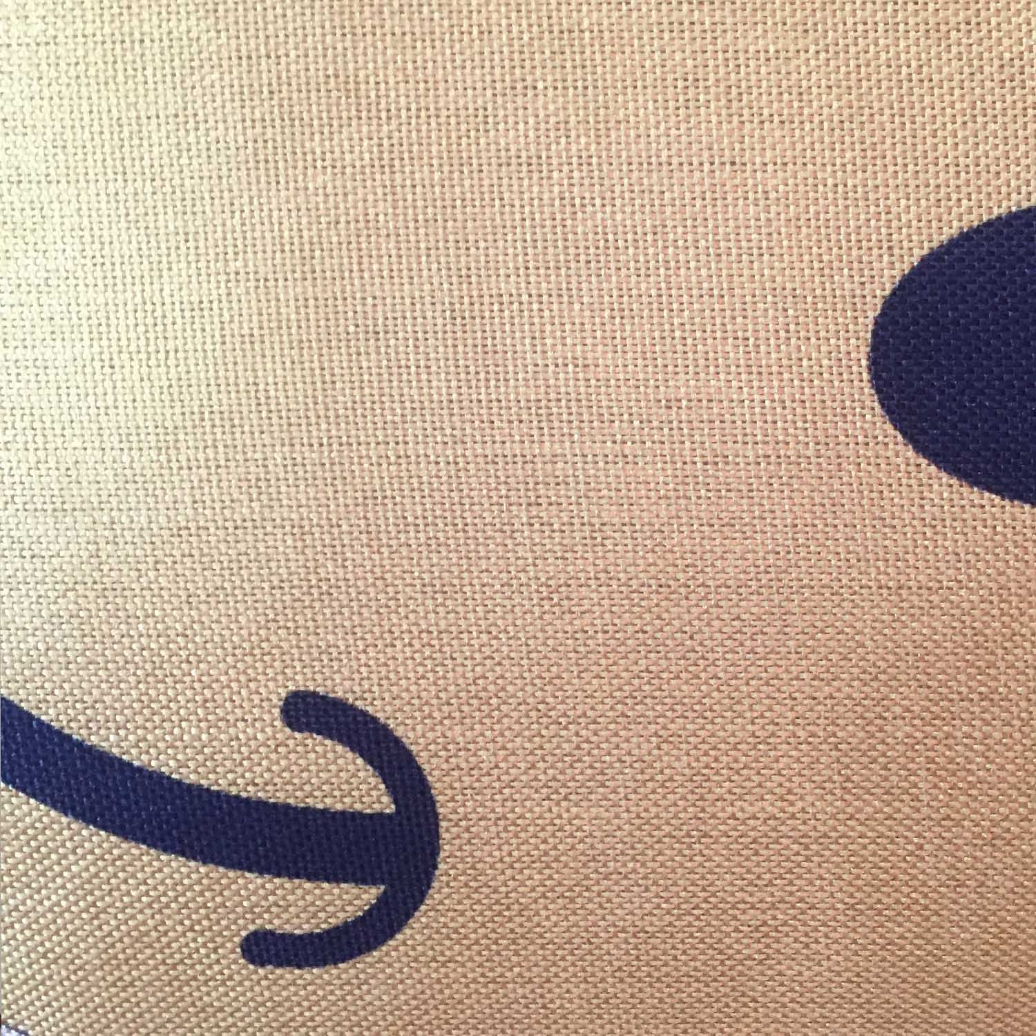 Jute Cushion Cover Digital Print Golden Smiley