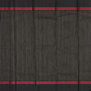 Mustard Handloom Kanchipuram Korvai Silk Saree With Mango Buttas