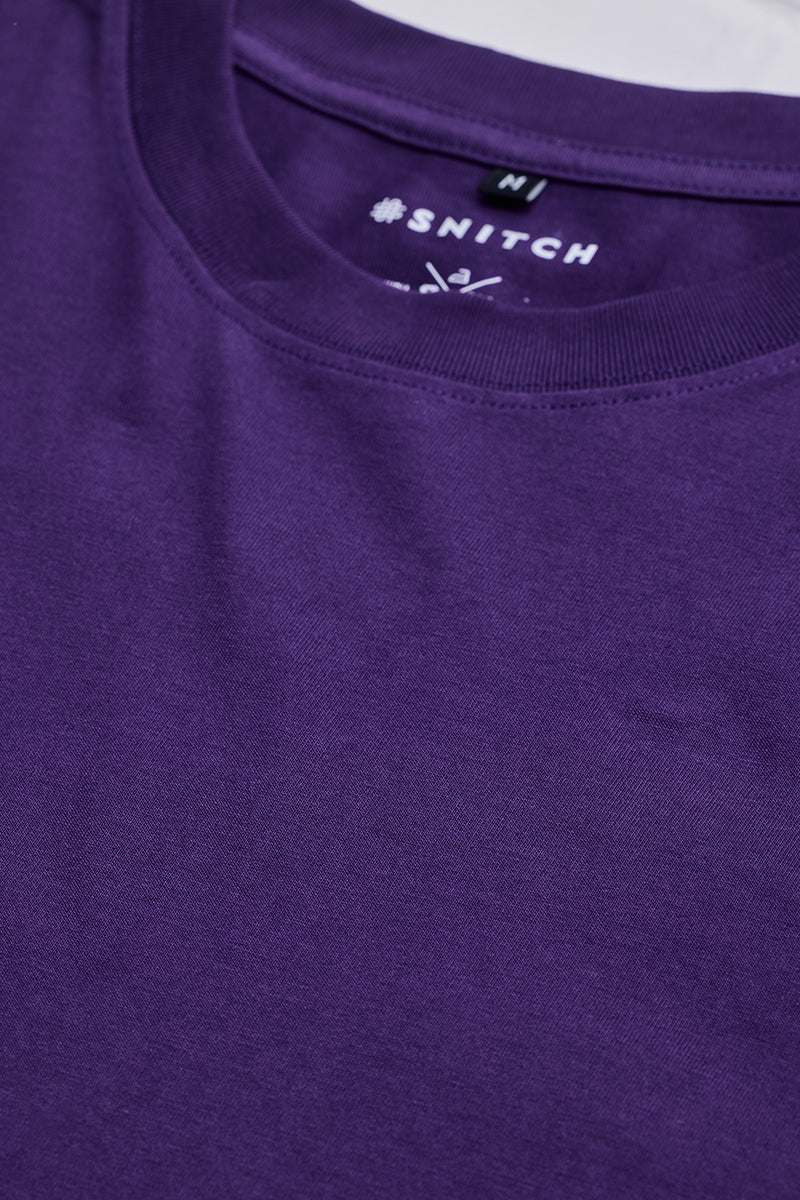 Soul Purple Oversized Fit T-Shirt