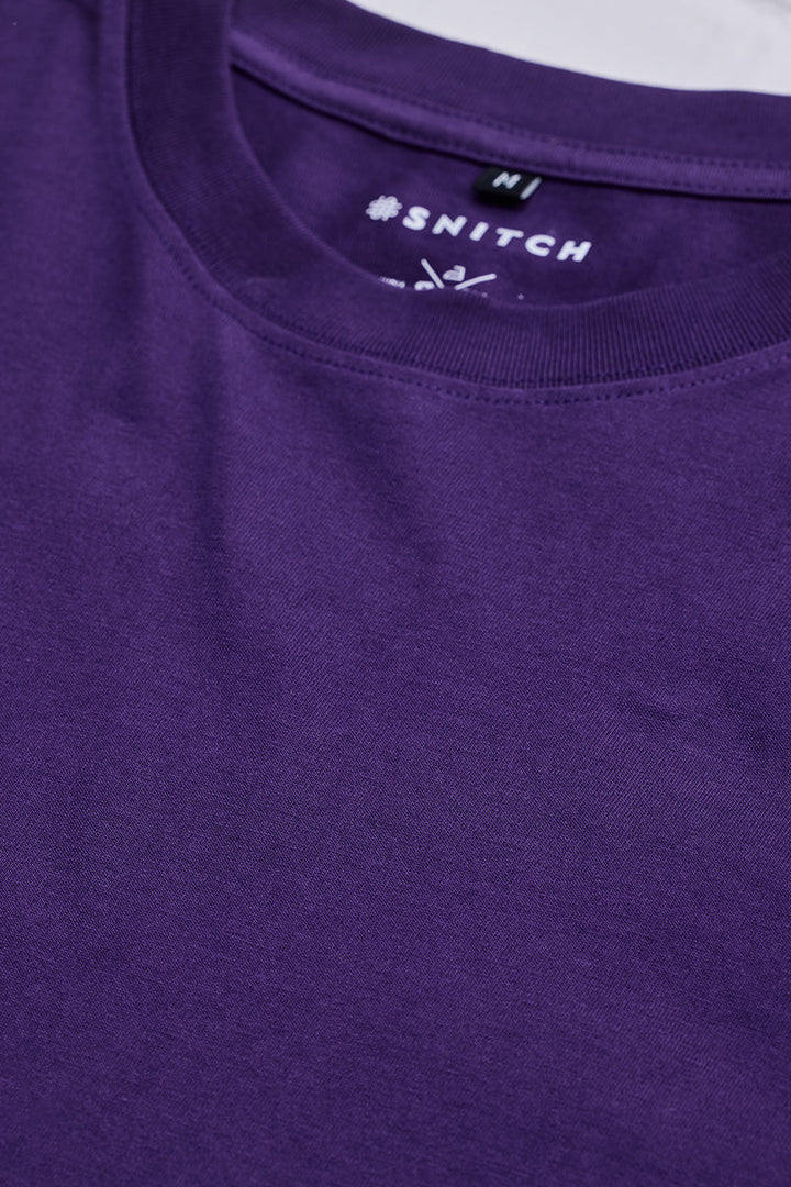 Soul Purple Oversized Fit T-Shirt