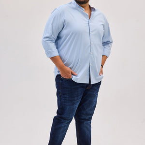 Light Blue Mandarin Shirt