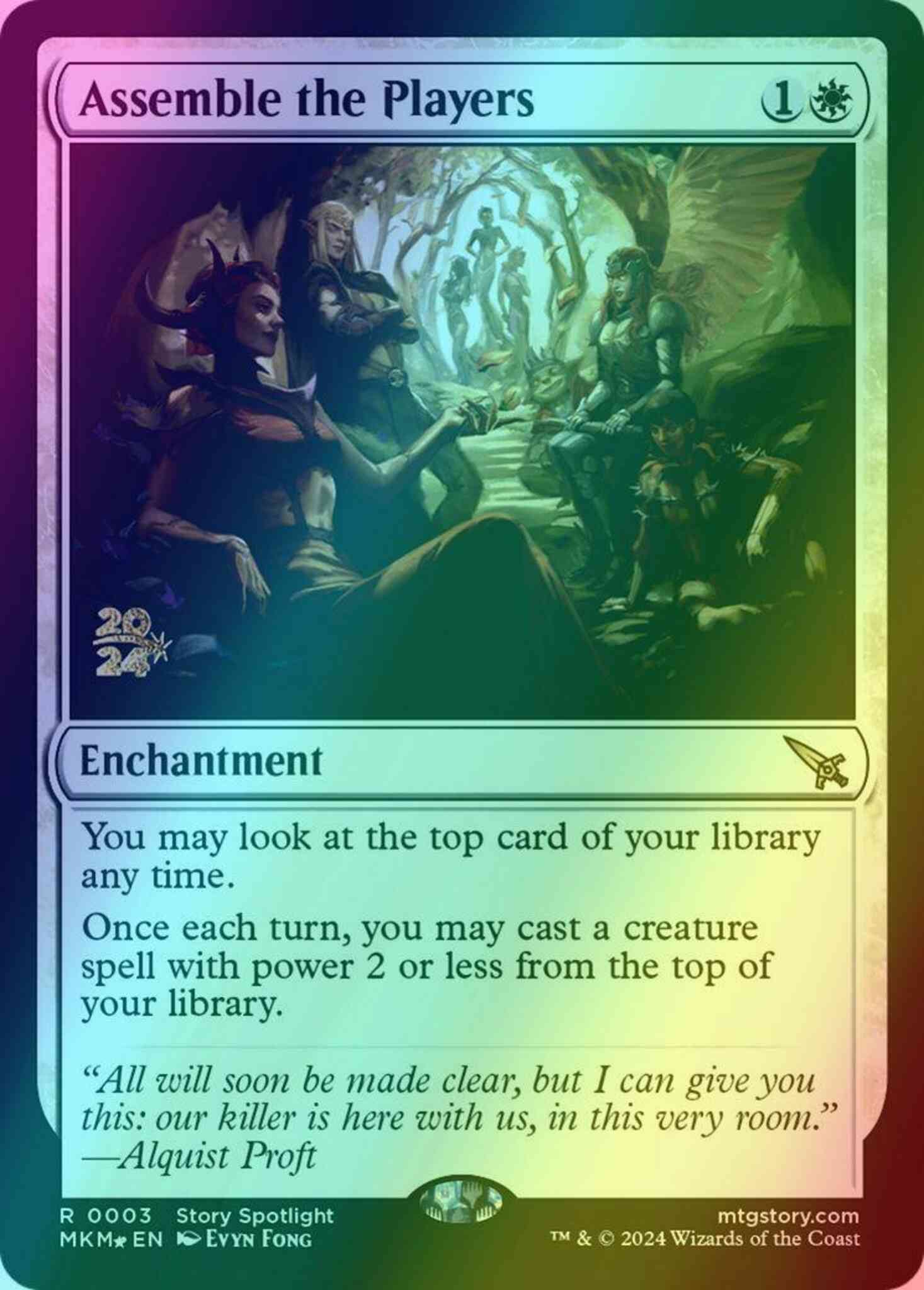 Assemble the Players [3s] [Prerelease] [Murders at Karlov Manor: Promos] [Foil]