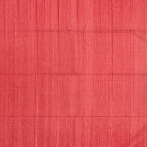 Teal Handloom Kora Silk Cotton Saree With Buttas & Hot Pink Pallu