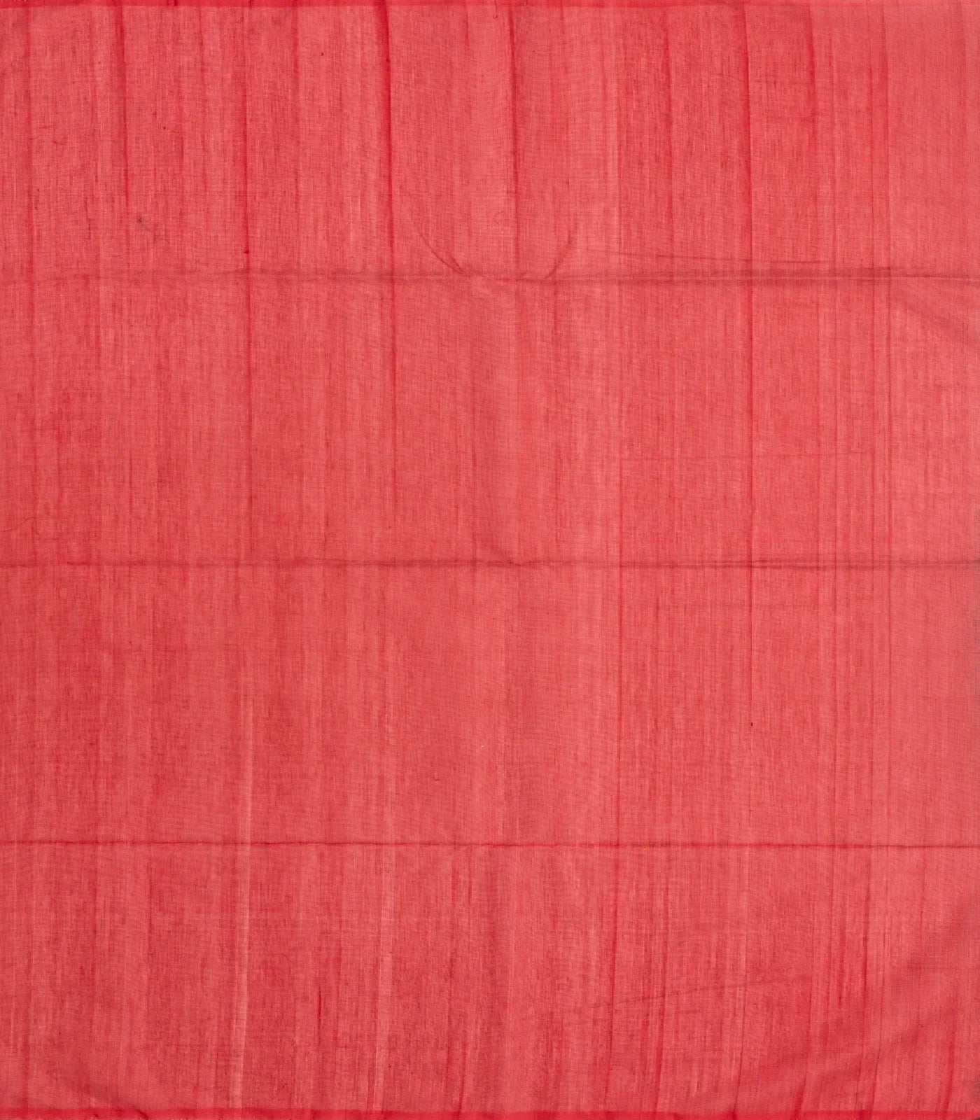 Teal Handloom Kora Silk Cotton Saree With Buttas & Hot Pink Pallu