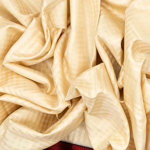 Cream Handloom Kora Silk Saree With Checks & Black Border