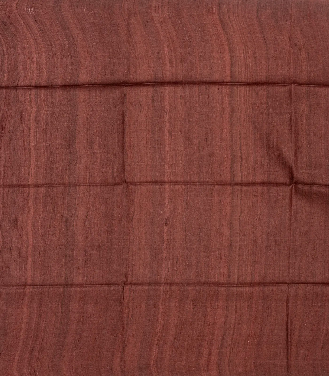 Brown Handloom Tussar Silk Saree With Printed Lord Ram Motifs