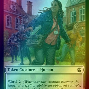 Alien Salamander Token (16) // Human Token (06) [Universes Beyond: Doctor Who: Tokens] [Foil]