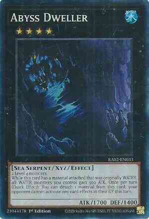 Abyss Dweller - RA02-EN033 - Prismatic Collector's Rare - 1st Edition