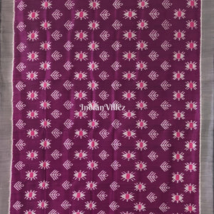 Jazzberry Jam Odisha Ikat Contemporary Silk Saree