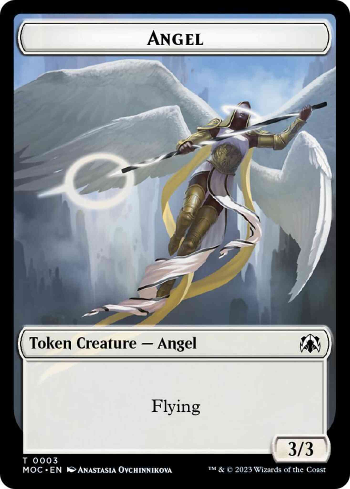 Angel Token (03) // Demon Token (18) [March of the Machine: Commander: Tokens] [Non-Foil]