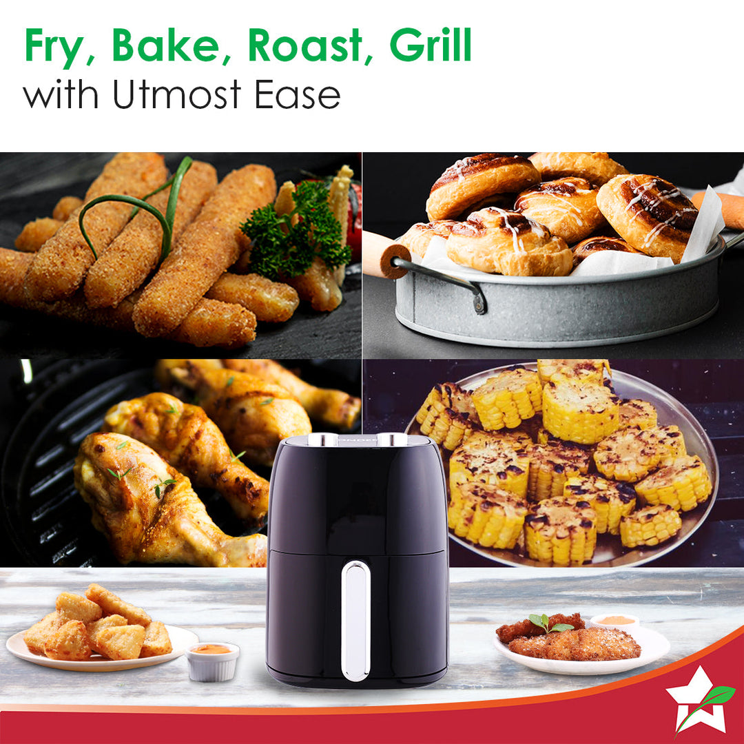 Neo Manual Air Fryer | Rapid Air Technology | Time by black tree