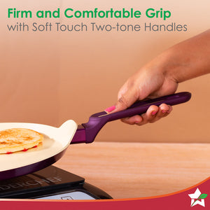 Bellagio Dosa Tawa | 28 cm | Non-Stick Ceramic Coating  Non-Toxic | Pure Aluminium |by blacktree