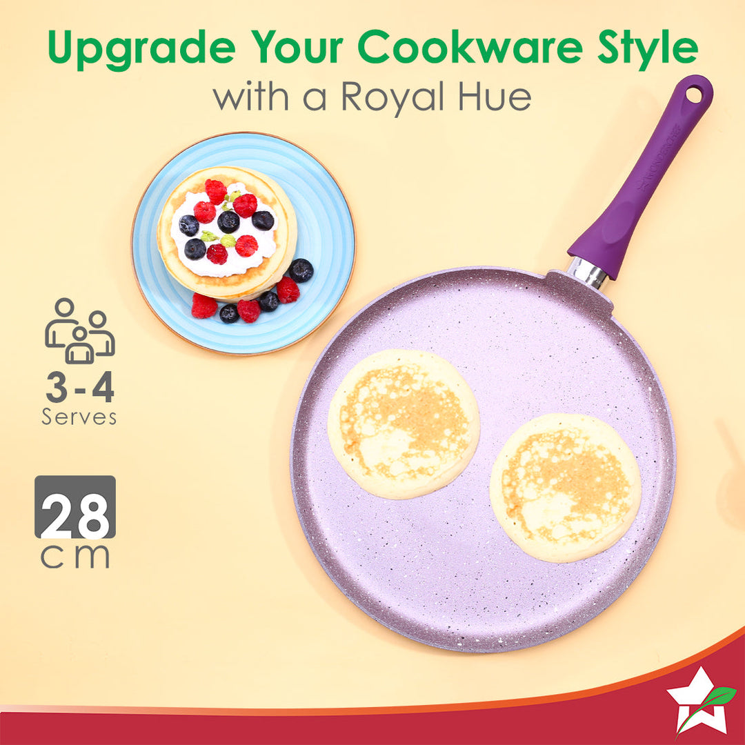 Wonderchef Renewed Royal Velvet 28cm Non-Stick Dosa Tawa