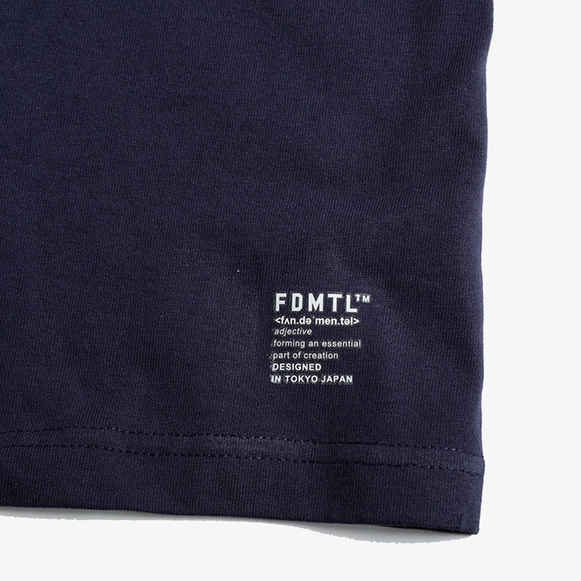 FDMTL | DENIM PRINT TEE { NAVY