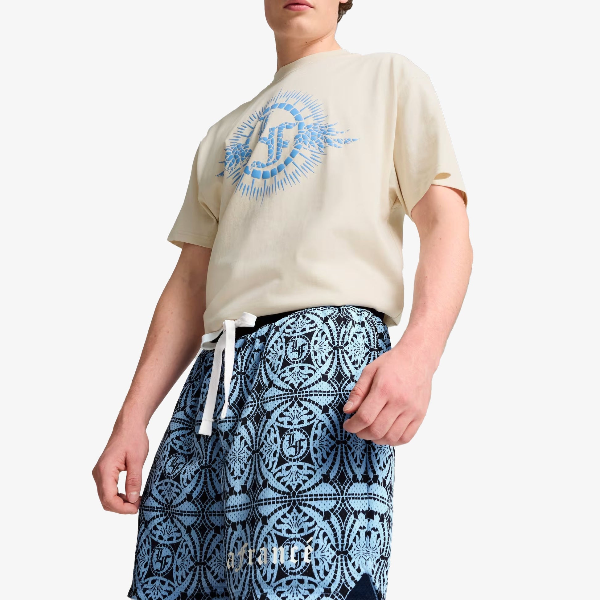 PUMA | HOOPS X LF MOSIAC SHORTS { TEAM LIGHT BLUE