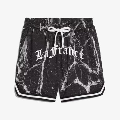 PUMA | HOOPS x LAFRANCE WRITTEN IN CHROME SHORTS { PUMA BLACK/WHITE