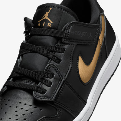JORDAN | AIR JORDAN 1 LOW EASYON { BLACK/METALLIC GOLD-WHITE