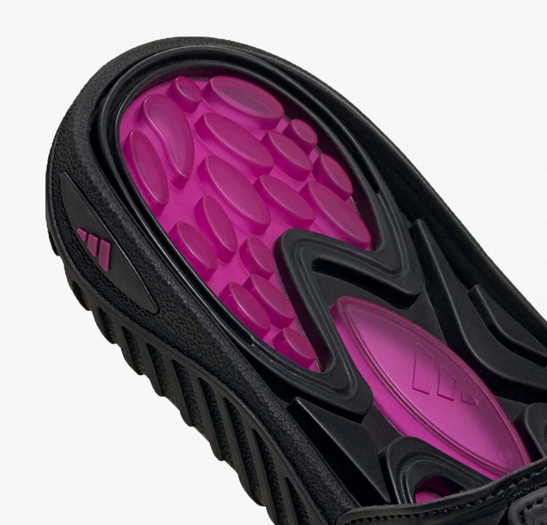 Adidas Originals | REPTOSSAGE SLIDE { CORE BLACK / VIVID PINK