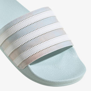 Adidas Originals | ADILETTE SLIDES  { ALMOST BLUE / CLOUD WHITE