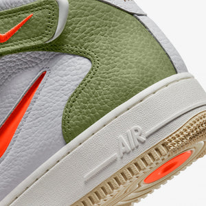 Nike | AIR FORCE 1 MID '07  { OLIVE GREEN / TOTAL ORANGE