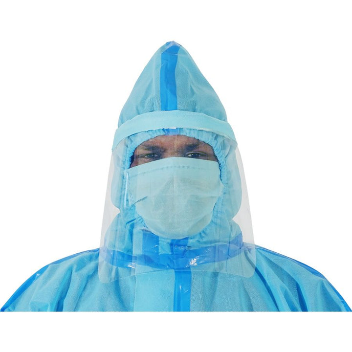 60 GSM Personal Protective Equipment Kit-Taffeta with Seam Tape for Housekeeping & Courier