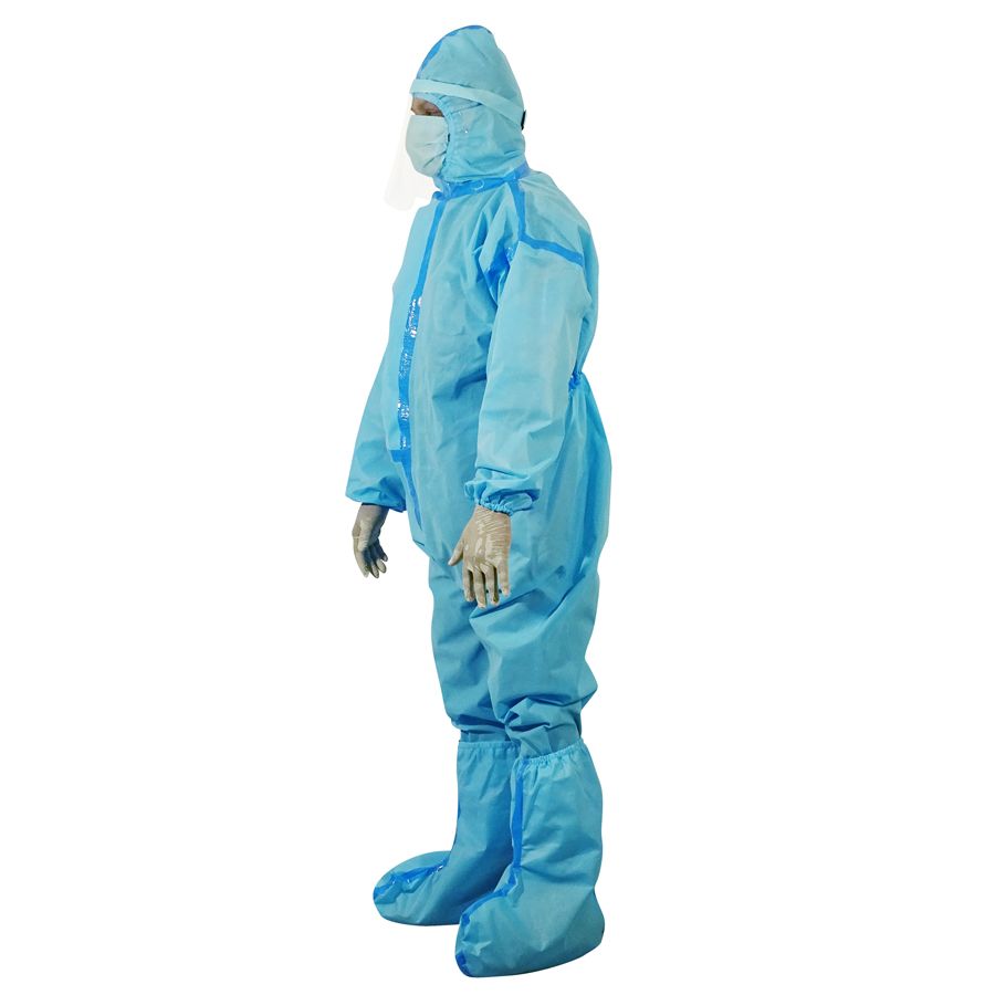 60 GSM Personal Protective Equipment Kit-Taffeta with Seam Tape for Housekeeping & Courier