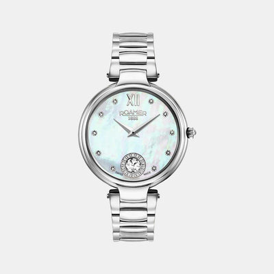 Aphrodite Women Quartz White Dial Analog Stainless Steel Watch 600843 41 19 50