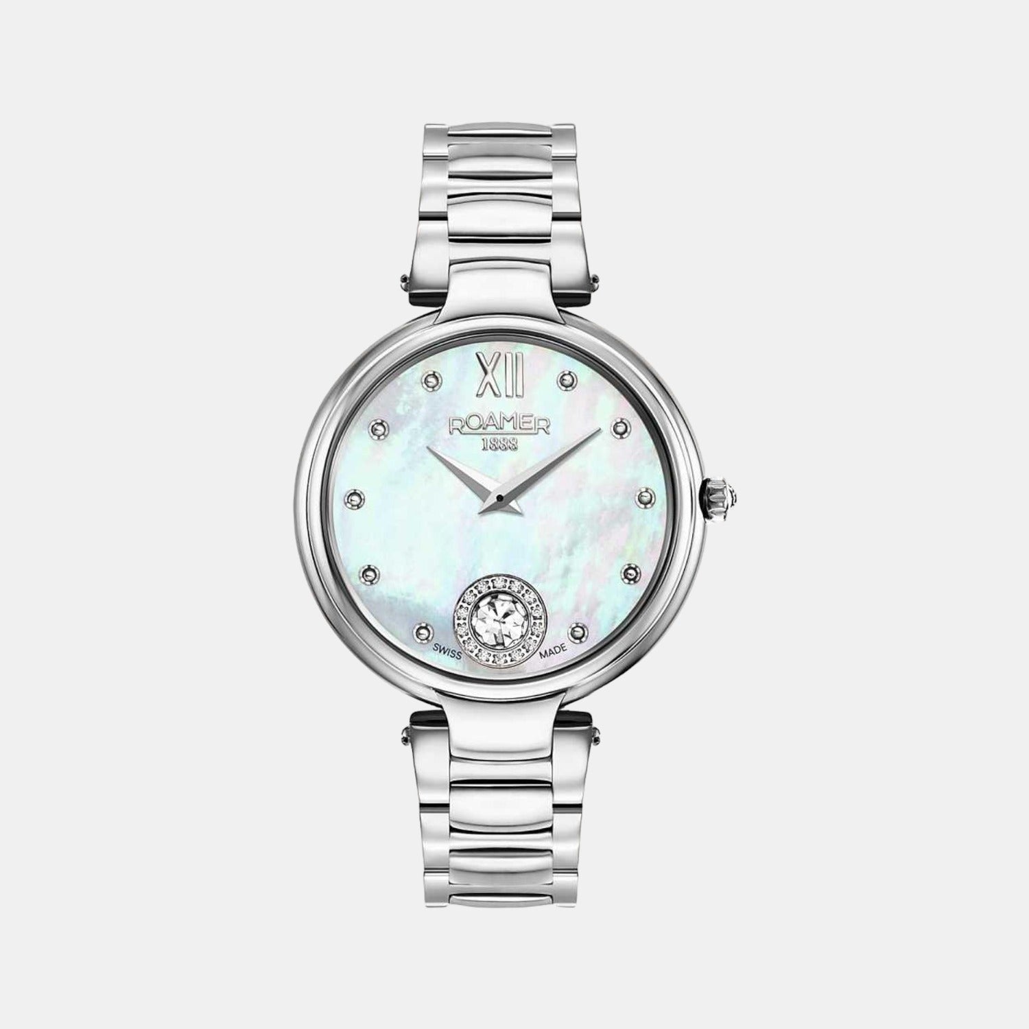 Aphrodite Women Quartz White Dial Analog Stainless Steel Watch 600843 41 19 50