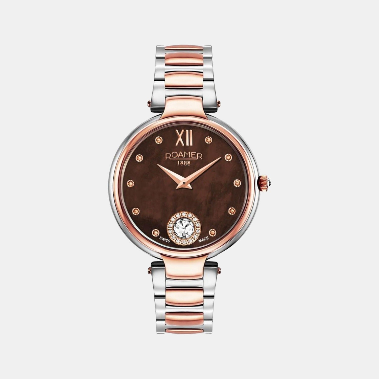 Aphrodite Women Quartz Brown Dial Analog Stainless Steel Watch 600843 49 69 50