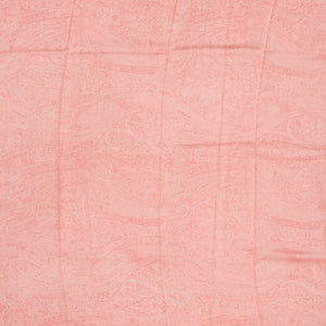 Baby Pink Handloom Chanderi Cotton Saree With Printed Floral Motif