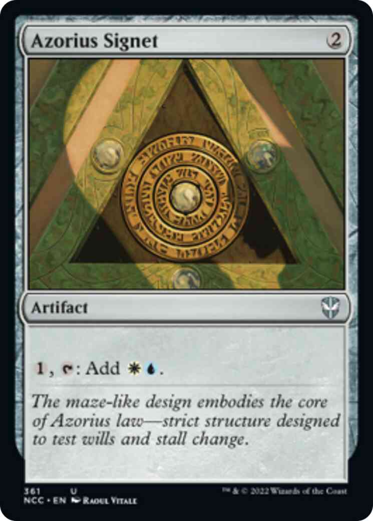 Azorius Signet [361] [Streets of New Capenna: Commander] [Non-Foil]