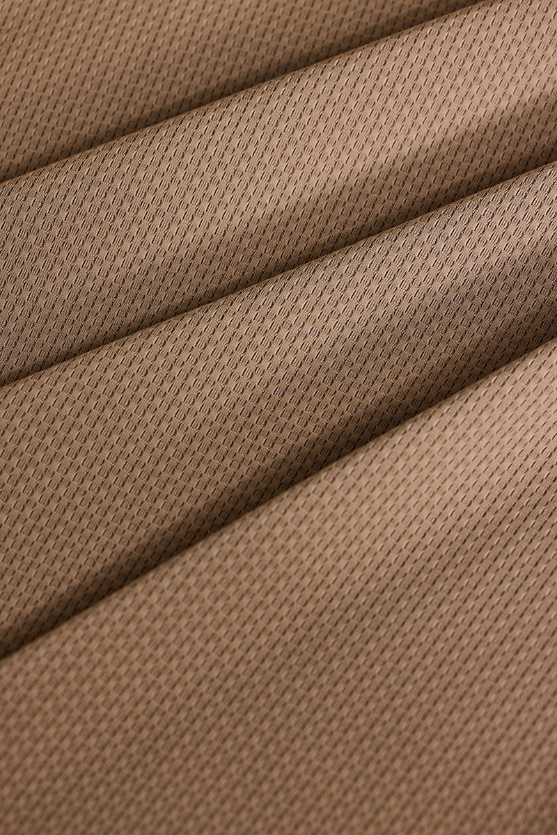 Light Brown Textured Polo T-Shirt