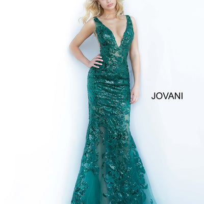 Embroidered Fitted Sleeveless Gown by Jovani 60283