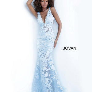 Embroidered Fitted Sleeveless Gown by Jovani 60283