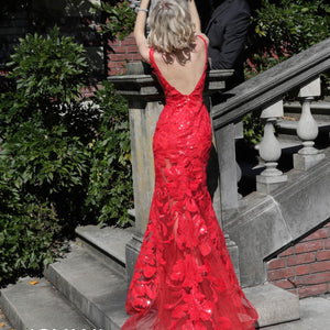 Embroidered Fitted Sleeveless Gown by Jovani 60283