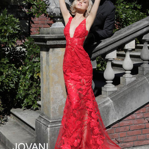 Embroidered Fitted Sleeveless Gown by Jovani 60283