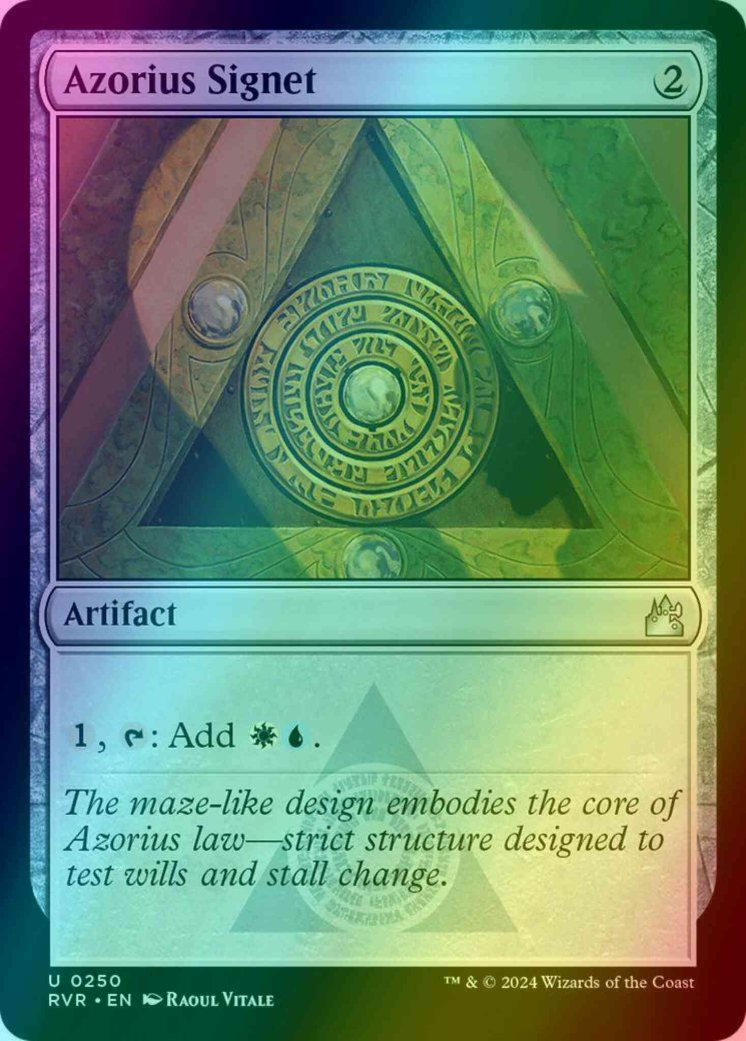 Azorius Signet [250] [Ravnica Remastered] [Foil]