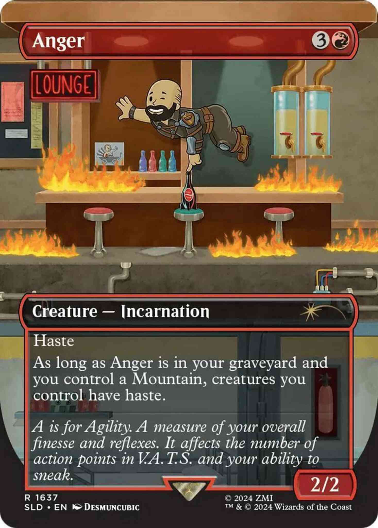 Anger [1637] [Borderless] [Fallout: S.P.E.C.I.A.L.] [Secret Lair Drop] [Non-Foil]